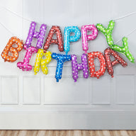 Bulk 16 Inch Happy Birthday Balloon Banner for Birthday Party Decorations Wholesale