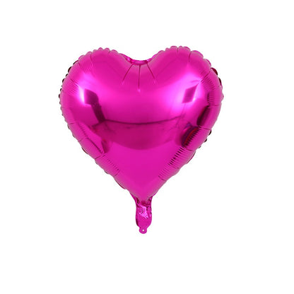 Bulk 50 Pcs 7 Inch Heart-shape Foil Balloons Mylar Balloons for Wedding Valentine's Day Decor Wholesale