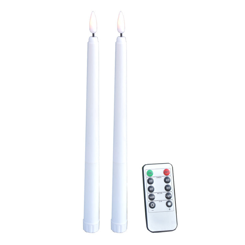 Bulk 3D Led Flameless Taper Candles With Remote Long Candles Lamp For Valentine's Day Wedding Table Decor Wholesale