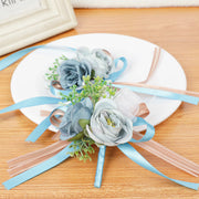 Corsage Bracelet 10 Pcs Artificial Flowers for Wedding Festival Beach Party
