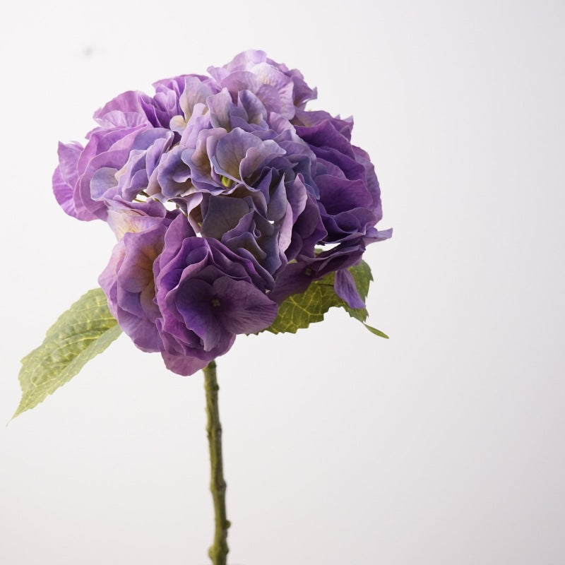 20" Hydrangea Bush, Artificial Silk-Like Flowers for Wedding Decor, Home & Commercial Styling, Single Bush with 24 Blooms