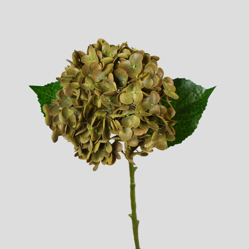 Artificial Hydrangea Single Stem, One Bloom, Plastic Faux Flower for Wedding, Hotel, Home Decor & Window Display
