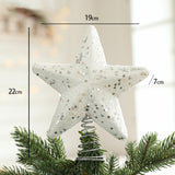 New Glitter Christmas Tree Topper Star - Sparkly Starburst Ornament for Xmas Decor