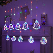 118 Ft LED Curtain String Lights USB Powered with Smart Remote Control for Christmas Window Hanging Decor