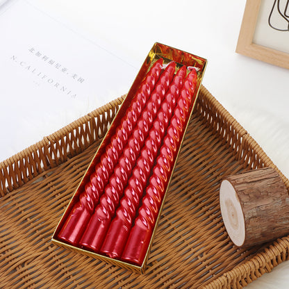 Bulk Set of 4 Taper Candles for Wedding Dinner Parties Galas Award Ceremonies Religious Holiday Decor Wholesale