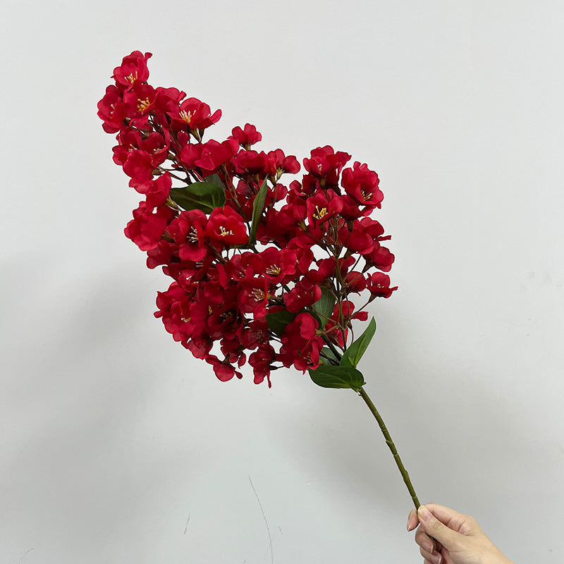 Artificial Begonia Bush, 29" Realistic Silk Floral Arrangement for Home Decor, Weddings & Events, Modern Stems for DIY Centerpieces & Vases