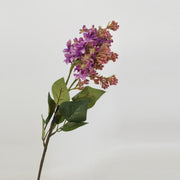 27 Inch Lilac Silk Flower Stems with Leaves 10 Pcs Artificial Floral Centerpiece