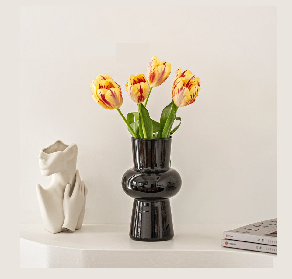 Bulk 7.8" Glass Vase Modern Hydroponic Vases for Centerpiece Wedding Office Home Wholesale