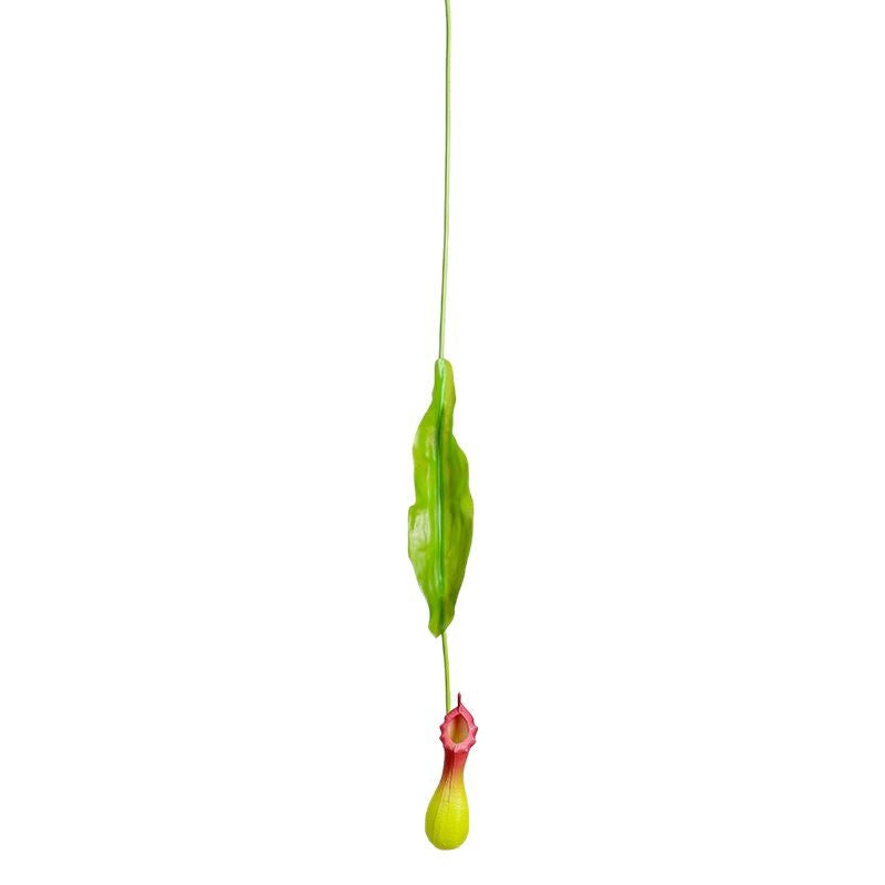Artificial Trailing Pitcher Plant Vine, 30" Long, Realistic Plastic Green, Orange, or Purple, for Home Decor, Weddings, and Events