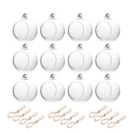 Bulk 12 Pcs Glass Globe Hanging Lights Candle Orbs for Tea Lights Wedding Arch Decor Christmas Centerpiece Outdoor Party Wholesale