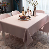 Bulk 2 Pcs Pink Tablecloths for Rectangle Dining Tables Water Proof PVC Table Cover Wholesale