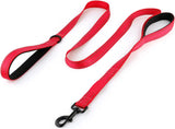Premium Dual Handle Heavy Duty Dog Leash 6 Ft Reflective Oxford Padded Control Lead Medium Large Dogs Training Walking Hiking