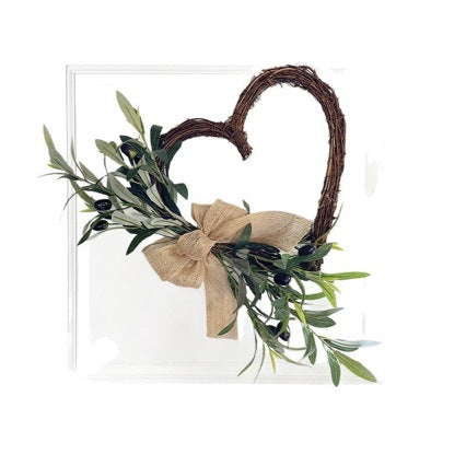 Artificial Olive Branch Garland, 18" Long, Perfect for Home Decor, Weddings, and Events