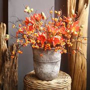 33 Inch Artificial Holly Berry Stems Bulk Quantity Christmas Decoration