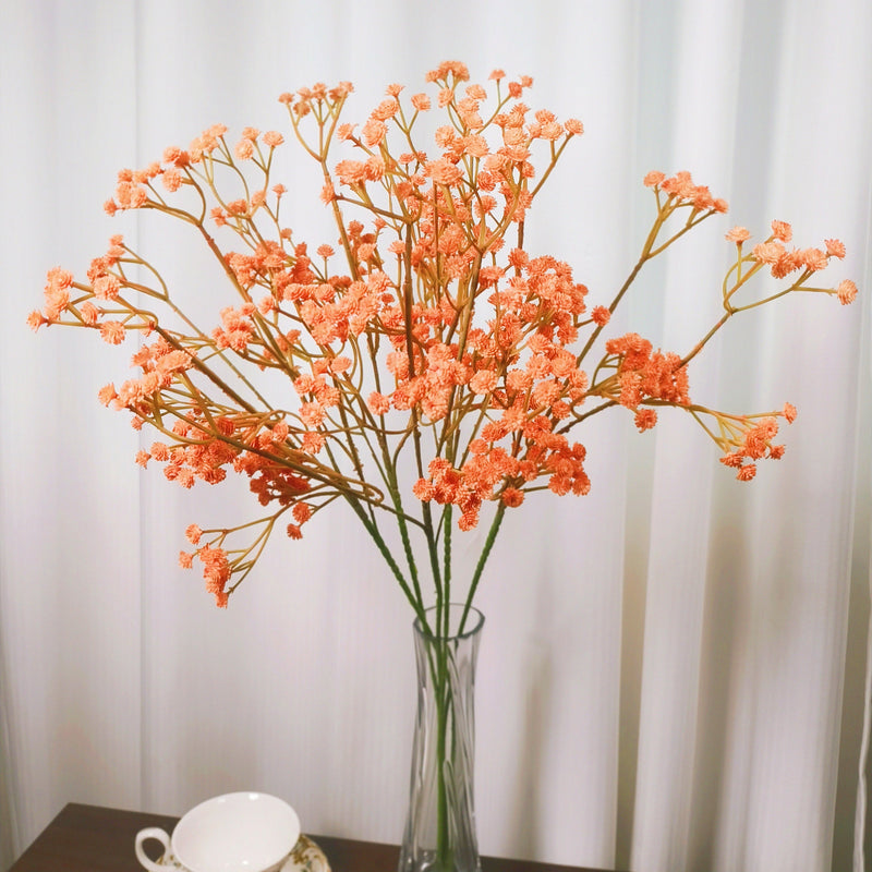 23.6 Inch Baby's Breath Artificial Flowers 10 Pcs Real Touch Silk Stems for Crafts DIY Wedding Party Home Garden Office