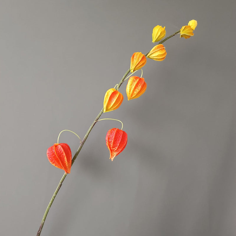 39 Inch Extra Tall Groundberry Cape Gooseberry Artificial Stems Branches Bulk Fall Decor