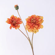 26.7 Inch Retro Dahlia Spray Branch 1 Pc Artificial Silk Flower Stem