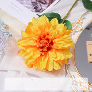 24 Inch Dahlia Silk Flower Stems 10 Pcs Artificial Fall Plants for Arrangements