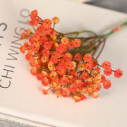 3 Pcs 9 Inch Artificial Baby's Breath Gypsophila Stems Bundle Retro Autumn Color for DIY Boutonnieres