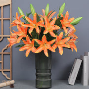 29 Inch Artificial Silk Tiger Lily Spray Stems Bulk Pack