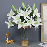 29 Inch Artificial Silk Tiger Lily Spray Stems Bulk Pack