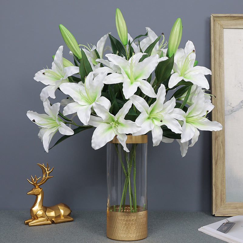 29 Inch Artificial Silk Tiger Lily Spray Stems Bulk Pack