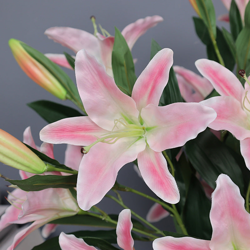 29 Inch Artificial Silk Tiger Lily Spray Stems Bulk Pack