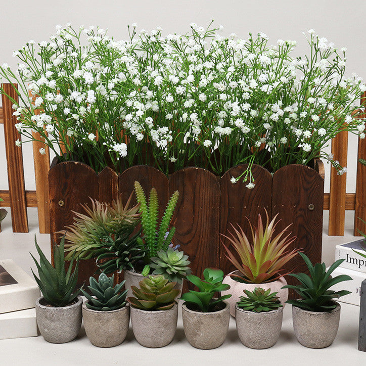 12 Inch Artificial Baby’s Breath Flowers Bush, UV Resistant, Outdoor, Bulk Quantity