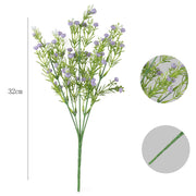 Artificial Gypsophila Flowers Bulk 10 Pcs UV Resistant Outdoor Silk Bush
