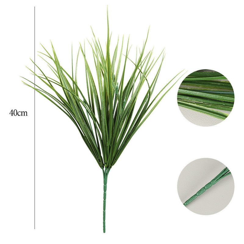 100 Pcs Artificial Greenery Bushes UV Resistant Outdoor Plants Bulk Wholesale