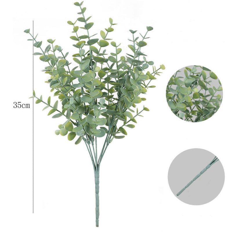 100 Pcs Artificial Greenery Bushes UV Resistant Outdoor Plants Bulk Wholesale