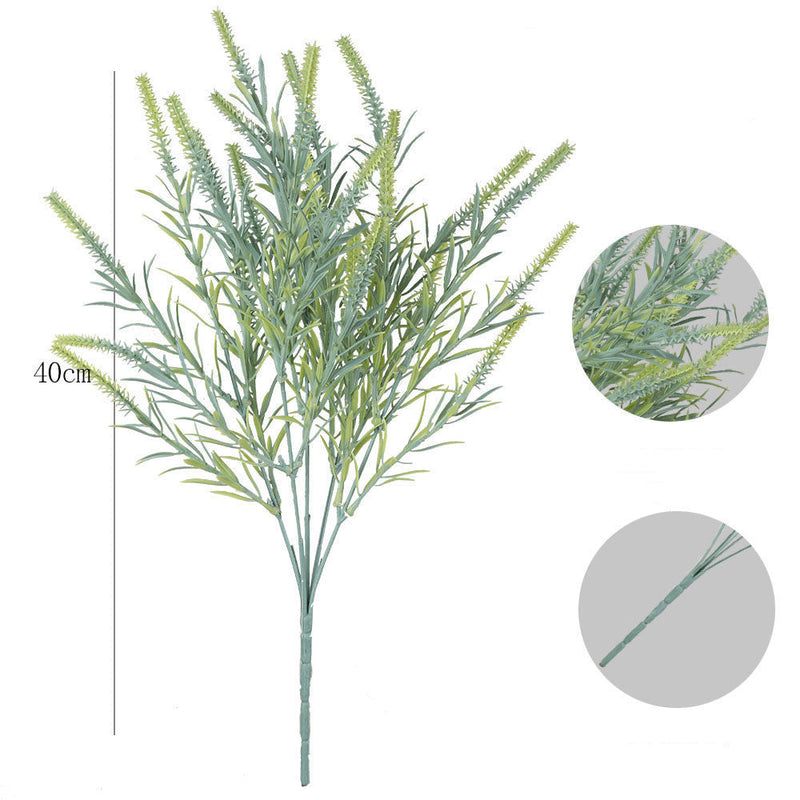100 Pcs Artificial UV Resistant Outdoor Bush Plants Bulk Wholesale