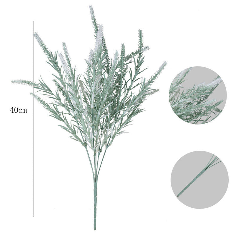 100 Pcs Artificial UV Resistant Outdoor Bush Plants Bulk Wholesale