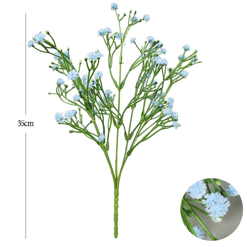 12 Inch Artificial Baby’s Breath Flowers Bush, UV Resistant, Outdoor, Bulk Quantity
