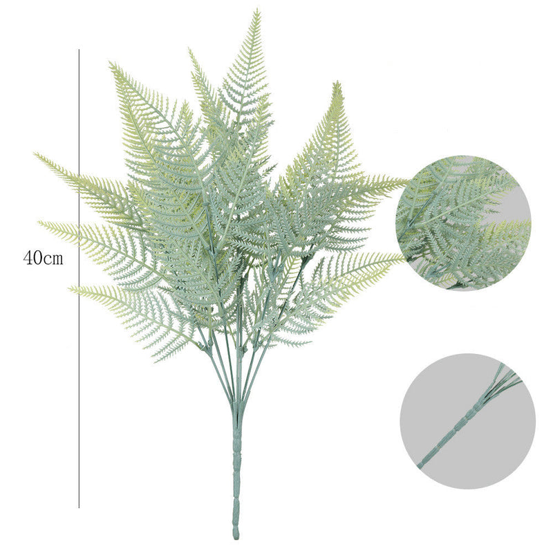 100 Pcs Artificial UV Resistant Outdoor Bush Plants Bulk Wholesale