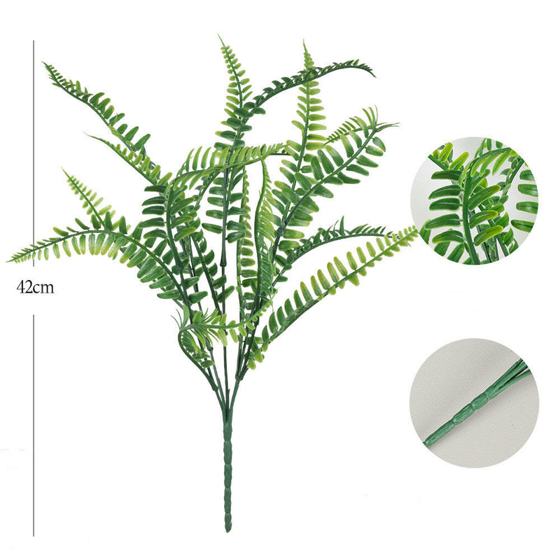 100 Pcs Artificial UV Resistant Outdoor Bush Plants Bulk Wholesale
