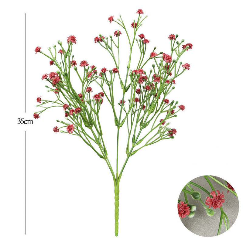 12 Inch Artificial Baby’s Breath Flowers Bush, UV Resistant, Outdoor, Bulk Quantity
