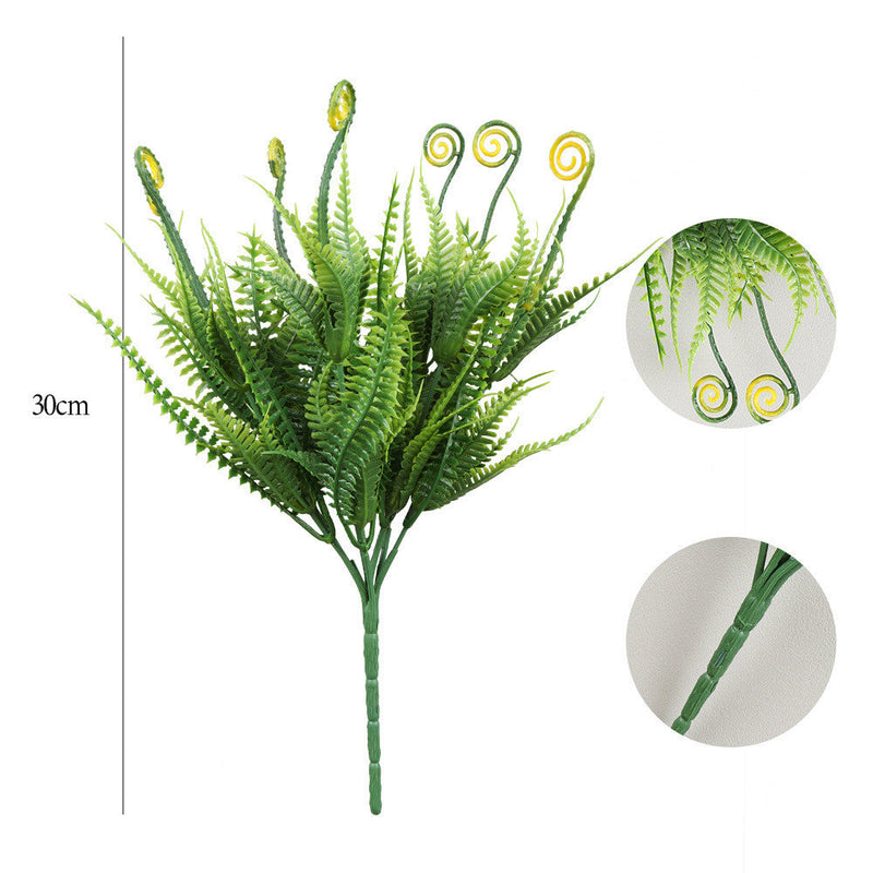 100 Pcs Artificial UV Resistant Outdoor Bush Plants Bulk Wholesale