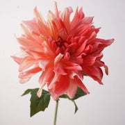 23.6 Inch Artificial Silk Dahlia Stem - Real Touch Lifelike Flower for Wedding and Home Decor