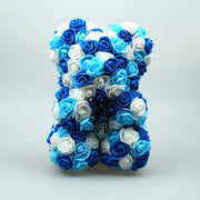 10 Pcs Artificial Foam PE Rose Bear Flowers Handmade Gift for Valentines Day