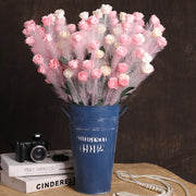 30 Pcs 21 Inch Artificial PE Rose Feather Bouquet for Wedding Flower Arrangements