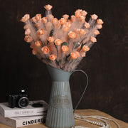 30 Pcs 21 Inch Artificial PE Rose Feather Bouquet for Wedding Flower Arrangements