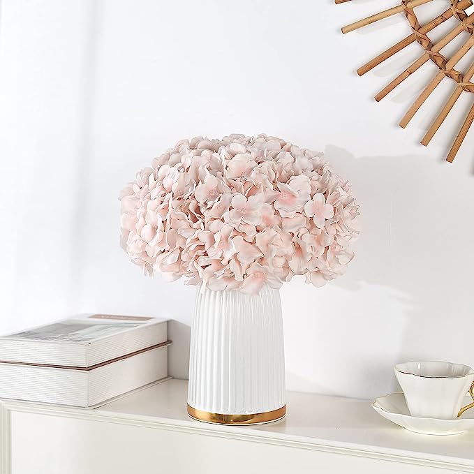 26-Color Silk Hydrangeas Artificial Flowers with Detachable Stems for DIY Floral Arrangements
