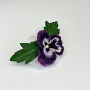 Pansy Flower Wrist Corsage and Men Boutonniere Set for Wedding Party, Bulk Artificial Floral Wristlet Bands
