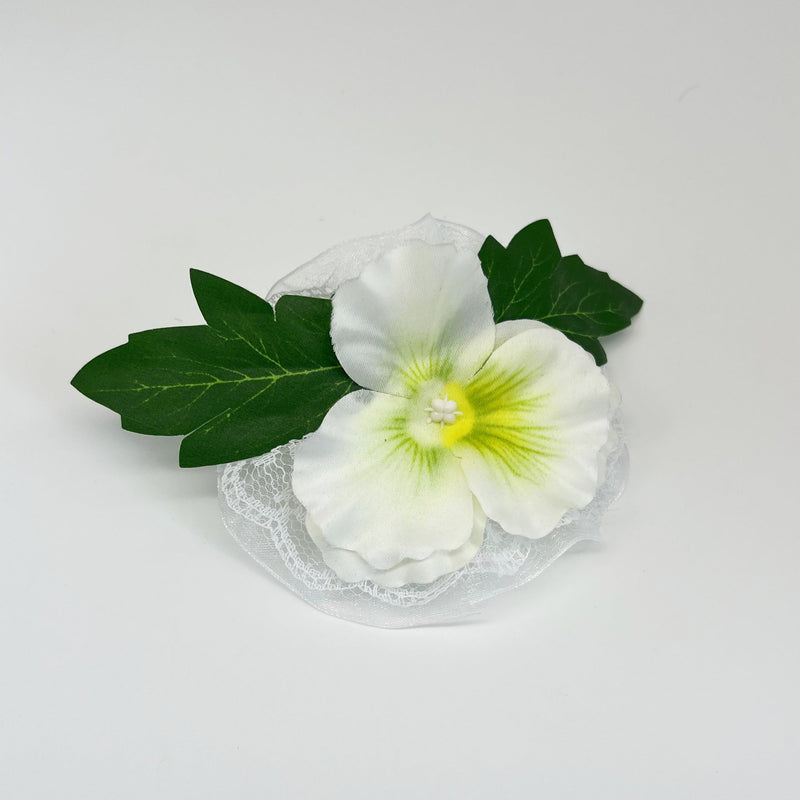 Pansy Flower Wrist Corsage and Men Boutonniere Set for Wedding Party, Bulk Artificial Floral Wristlet Bands