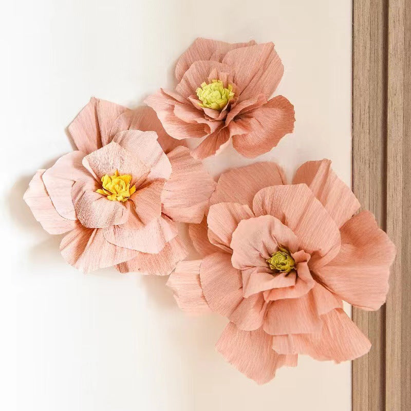 10 Pcs Artificial Paper Flowers 3D Tissue Paper Wall Decor for Wedding Party Bulk
