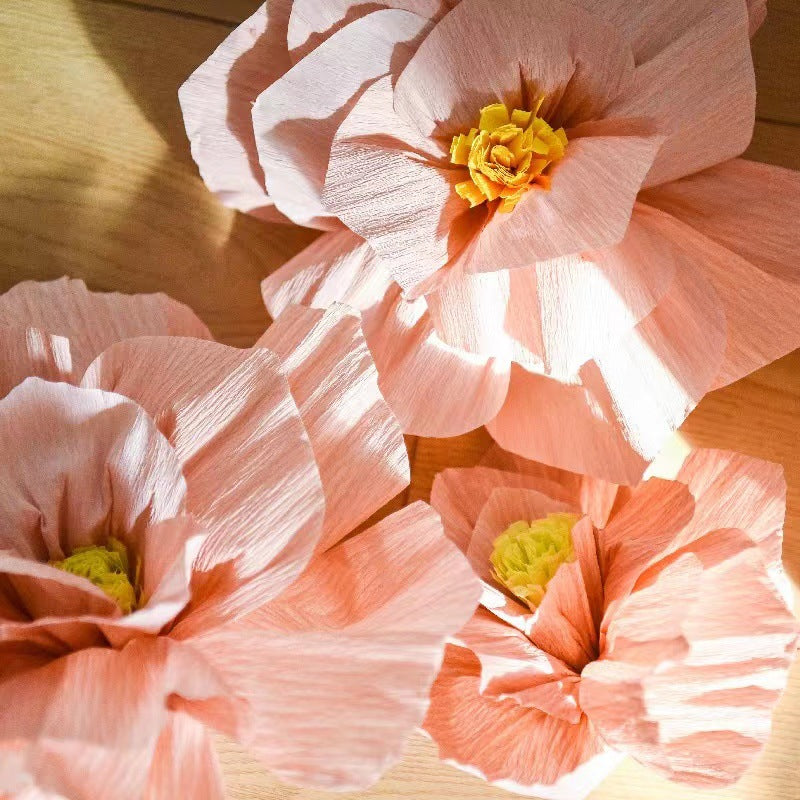 10 Pcs Artificial Paper Flowers 3D Tissue Paper Wall Decor for Wedding Party Bulk
