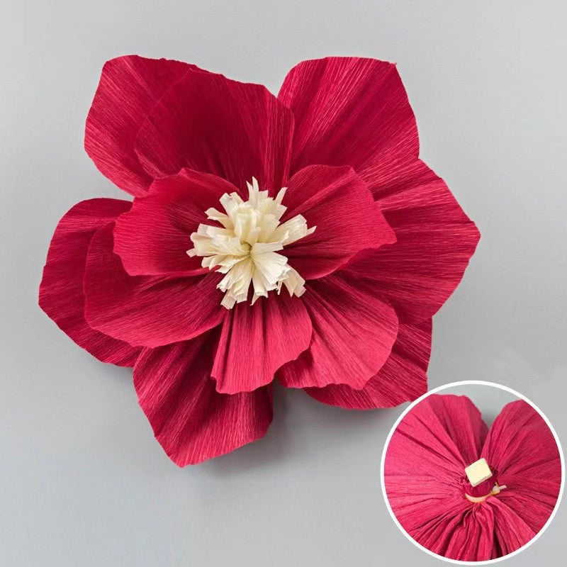 10 Pcs Artificial Paper Flowers 3D Tissue Paper Wall Decor for Wedding Party Bulk