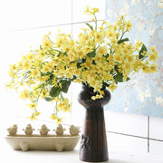 10 Pcs Artificial Vernicia Fordii Flower Branches Spray with Leaves, Spring Silk Plant, Bulk Wholesale