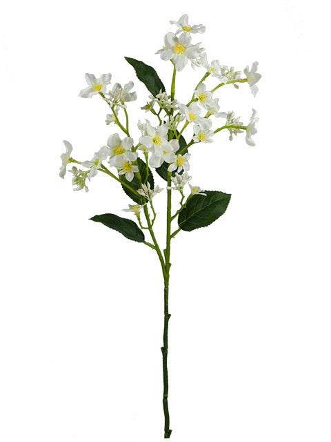 10 Pcs Artificial Vernicia Fordii Flower Branches Spray with Leaves, Spring Silk Plant, Bulk Wholesale